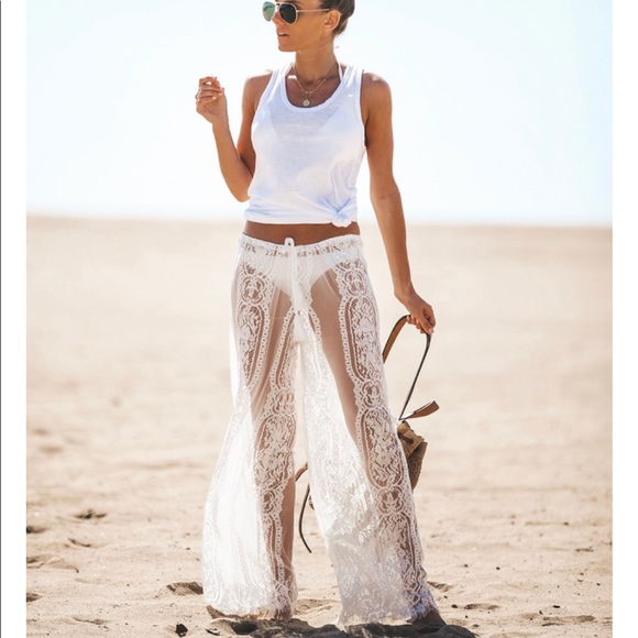 S. the Widow Other - FREJA Boho Lace Beach Pants